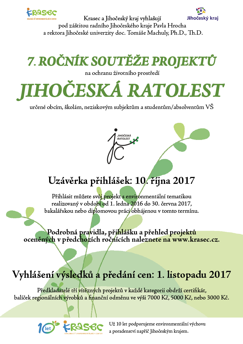 Jihočeská ratolest - plakát 2017